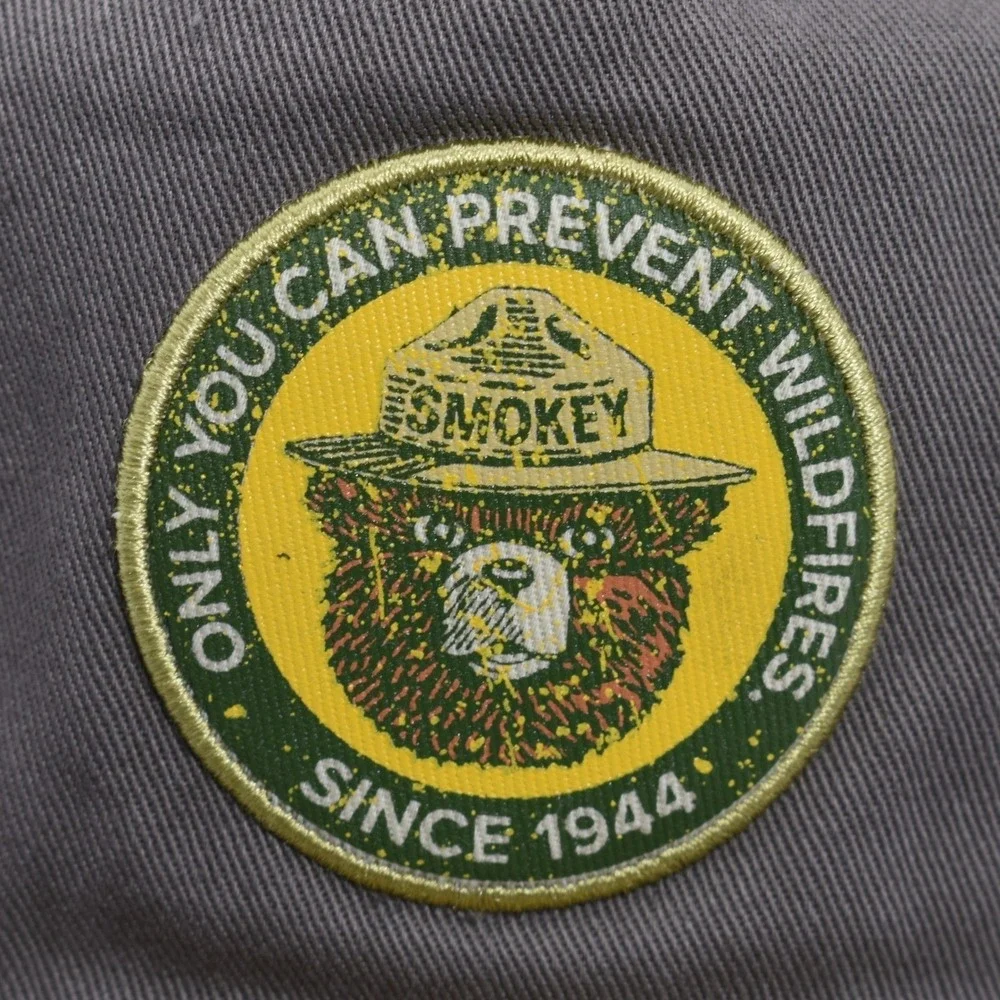 Smokey The Bear Only You Can Prevent‎ Forest Fires Rope Snapback Hat Cap Brown